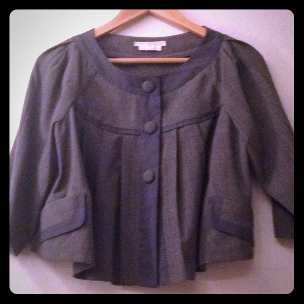 pre-loved lightweights mini blazer,  dark grey